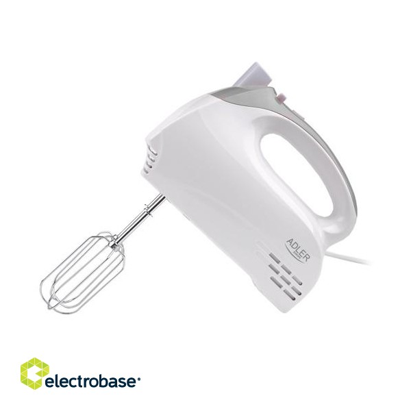 Adler | AD 4201 g | Mixer | Hand Mixer | 300 W | Number of speeds 5 | Turbo mode | White image 3