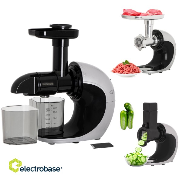 Adler | Slow-speed juicer 3in1 - Meat mincer paveikslėlis 4