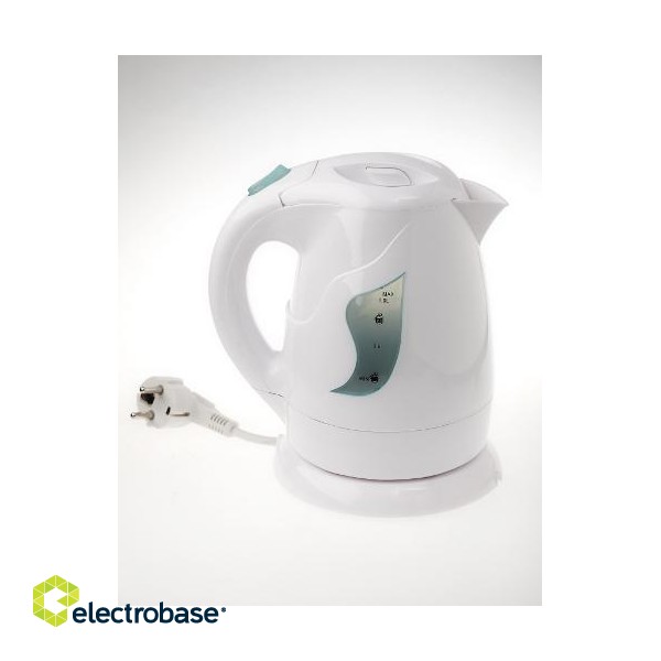 Adler | Kettle | AD 08 | Standard | 850 W | 1 L | Plastic | 360° rotational base | White image 3