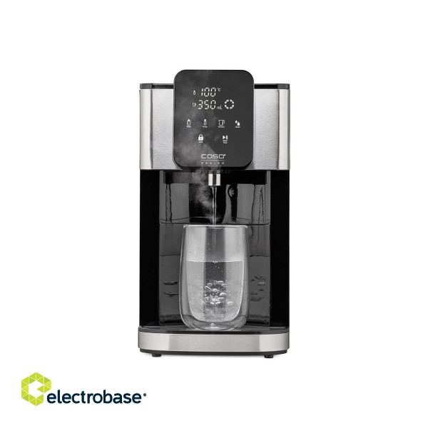 Caso | Turbo Hot Water Dispenser | HW 1660 | Water Dispenser | 2600 W | 4 L | Plastic/Stainless Steel | Black/Stainless Steel image 1