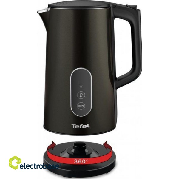 TEFAL | Kettle | KI831E10 | Electric | 1800 W | 1.7 L | Plastic | 360° rotational base | Black image 3