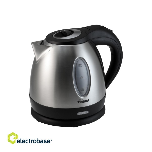 Tristar | Jug Kettle | WK-1323 | Standard | 1500 W | 1.2 L | Stainless steel | 360° rotational base | Silver image 2