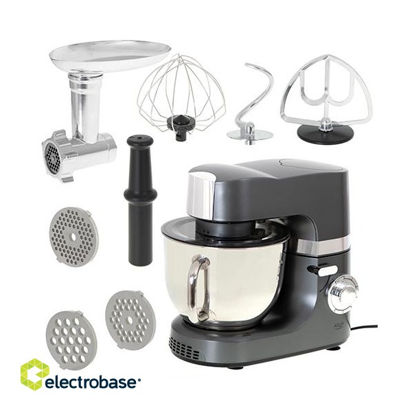 Adler | Planetary Food Processor | AD 4221 | 1200 W | Number of speeds 6 | Bowl capacity 7 L | Shaft material | Meat mincer | Steel image 8