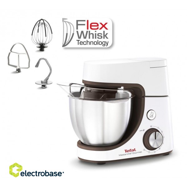 TEFAL | Masterchef Gourmet Food Processor | QB51K138 | 1100 W | Number of speeds 8 | Bowl capacity 4.6 L | White paveikslėlis 1