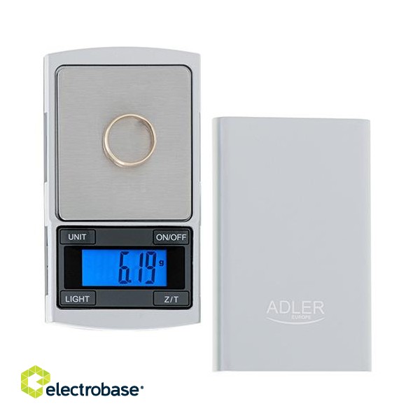 Adler | Precision Scale | AD 3168 | Maximum weight (capacity)  kg | Silver фото 3