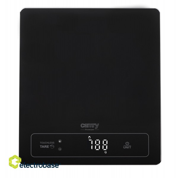 Camry | Kitchen Scale | CR 3175 | Maximum weight (capacity) 15 kg | Graduation 1 g | Display type LED | Black фото 2