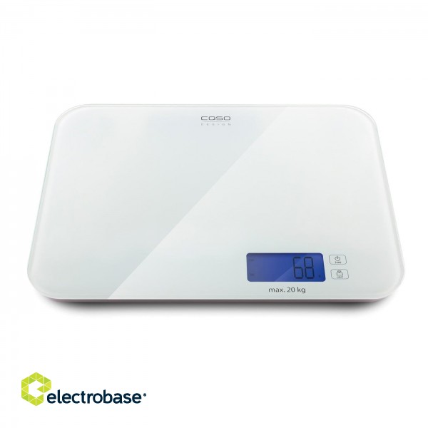 Caso | Designer kitchen scales LX 20 | 03294 | Maximum weight (capacity) 20 kg | Graduation 5 g | Display type | White image 2
