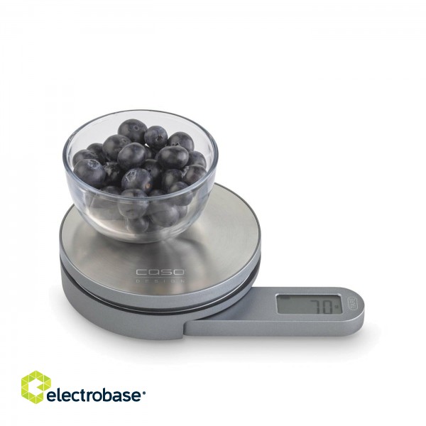 Caso | Scales | Kitchen EcoMate | Graduation 1 g | Display type LCD | Maximum weight (capacity) 5 kg | Stainless steel image 3