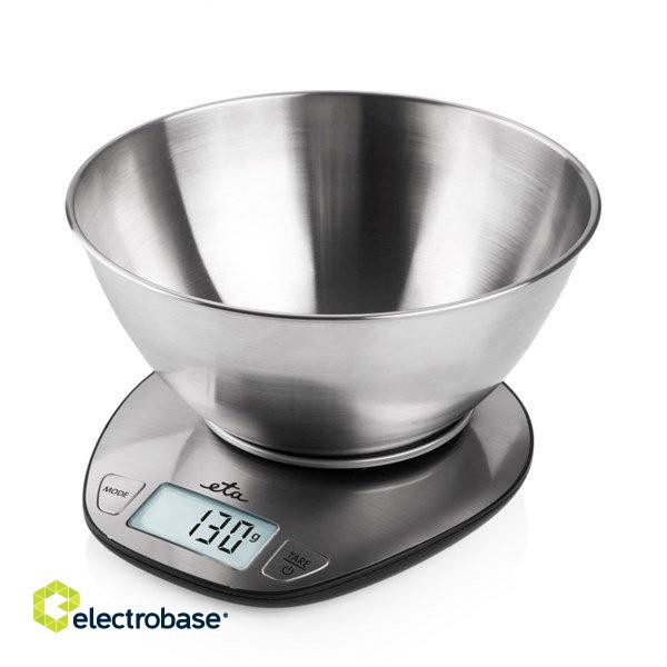 ETA | Kitchen scale | ETA677890000 Dori | Maximum weight (capacity) 5 kg | Graduation 1 g | Display type LCD | Stainless steel paveikslėlis 1