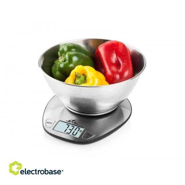 ETA | Kitchen scale | ETA677890000 Dori | Maximum weight (capacity) 5 kg | Graduation 1 g | Display type LCD | Stainless steel image 2