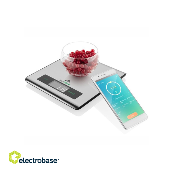 ETA | Kitchen scales with smart application | Nutri Vital | Maximum weight (capacity) 5 kg | Graduation 1 g | Display type LCD | Silver image 3