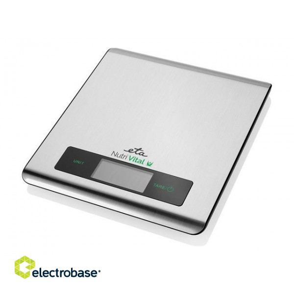 ETA | Kitchen scales with smart application | Nutri Vital | Maximum weight (capacity) 5 kg | Graduation 1 g | Display type LCD | Silver image 2