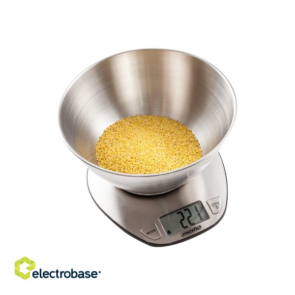 Mesko | Kitchen Scale | MS 3152 | Maximum weight (capacity) 5 kg | Graduation 1 g | Display type LCD | Stainless steel фото 8