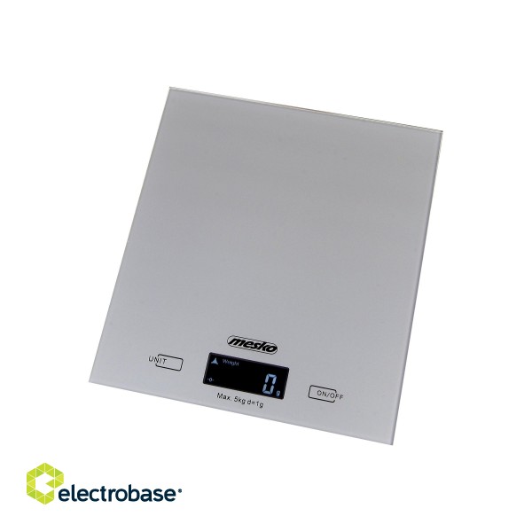 Mesko | Kitchen Scales | MS 3145 | Maximum weight (capacity) 5 kg | Graduation 1 g | Display type LCD | Silver image 3