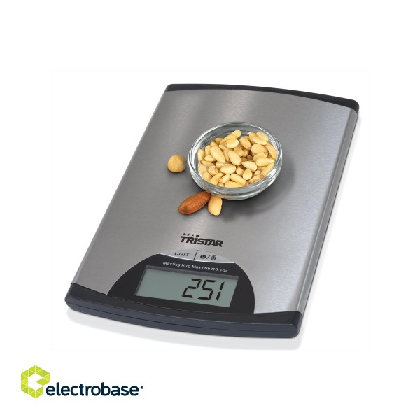 Tristar | Kitchen scale | KW-2435 | Maximum weight (capacity) 5 kg | Metallic image 4