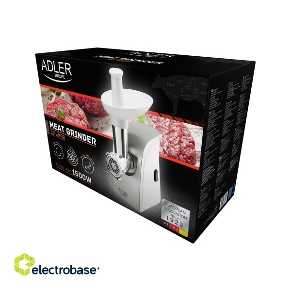 Adler | Meat mincer | AD 4808 | White | 350 W фото 8