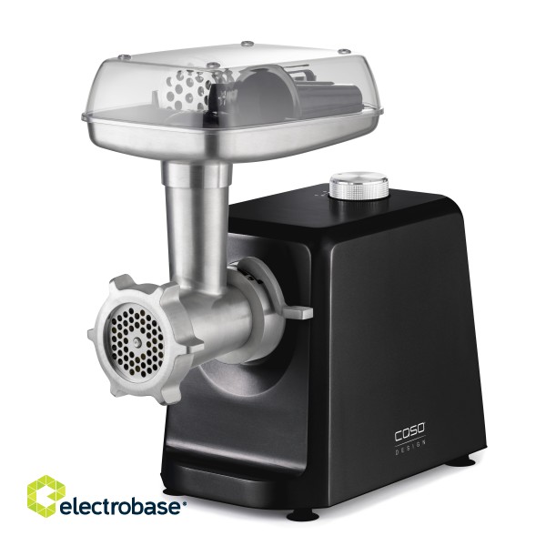 Caso | Meat Mincer | FW 2500 | Black | 2500 W | Number of speeds 2 | Throughput (kg/min) 2.5 | 3 stainless steel cutting plates (3 mm image 1