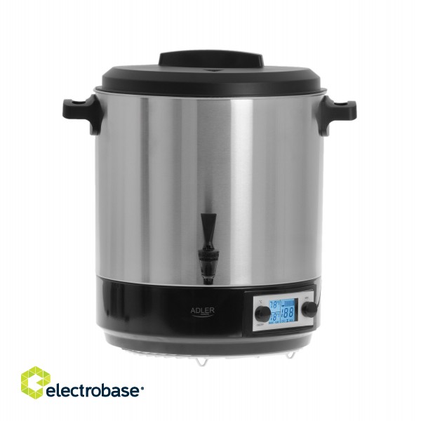 Adler | Electric pot/Cooker | AD 4496 | 2600 W | 28 L | Stainless steel/Black image 1