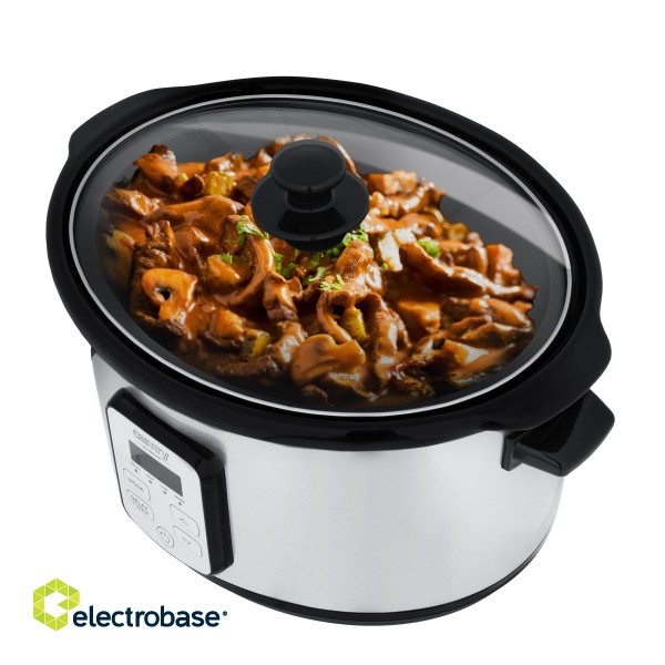 Camry | Slow Cooker | CR 6414 | 270 W | 4.7 L | Number of programs 1 | Stainless Steel image 4