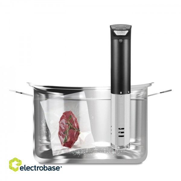Caso | SV 1200 Smart | SousVide cooker | 1200 W | Stainless steel/Black image 1