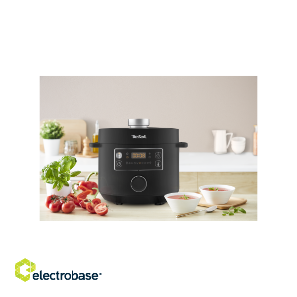 TEFAL | Turbo Cuisine and Fry Multifunction Pot | CY7548 | 1090 W | 5 L | Number of programs 10 | Black paveikslėlis 4