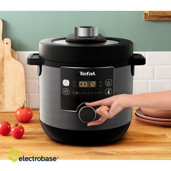 TEFAL | Turbo Cuisine and Fry Multifunction Pot | CY7788 | 1200 W | 7.6 L | Number of programs 15 | Black image 4