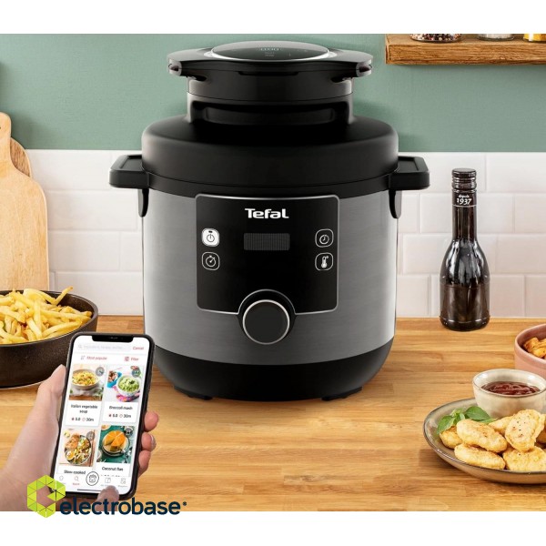 TEFAL | Turbo Cuisine and Fry Multifunction Pot | CY7788 | 1200 W | 7.6 L | Number of programs 15 | Black paveikslėlis 5
