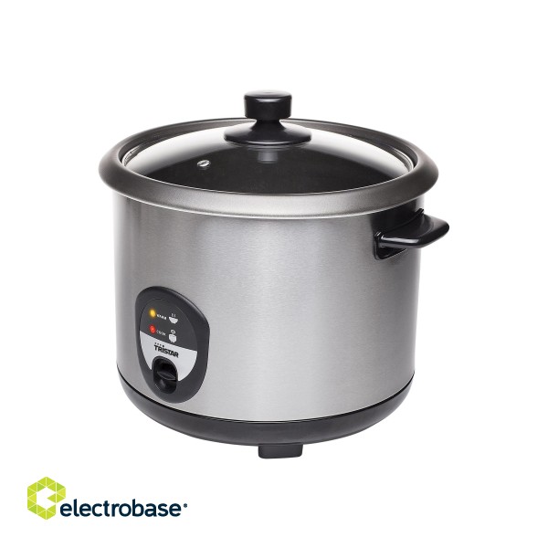 Tristar | Rice cooker | RK-6129 | 900 W | Stainless steel фото 2