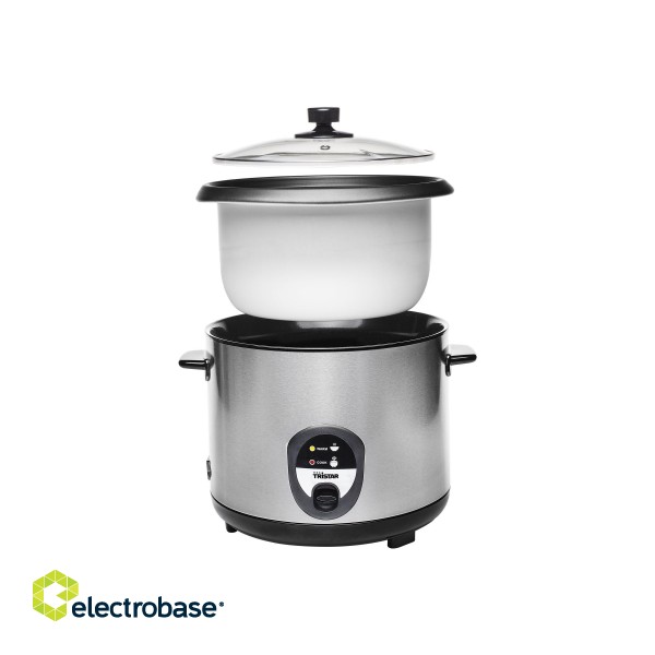 Tristar | Rice cooker | RK-6129 | 900 W | Stainless steel фото 4