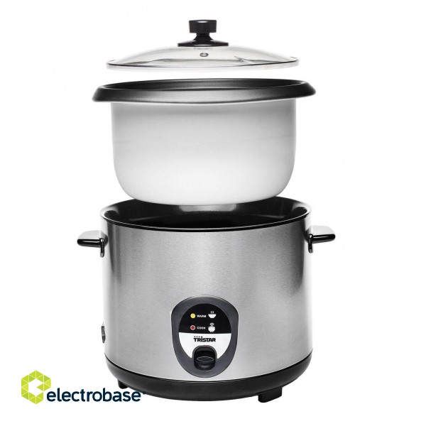 Tristar | Rice cooker | RK-6129 | 900 W | Stainless steel image 3