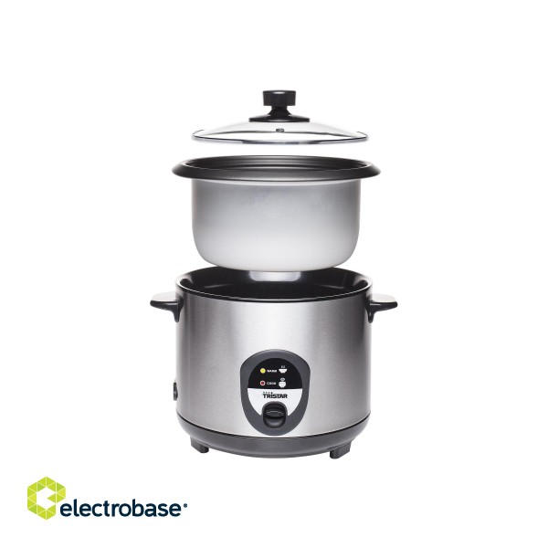 Tristar | RK-6127 | Rice cooker | 500 W | Black/Stainless steel фото 4
