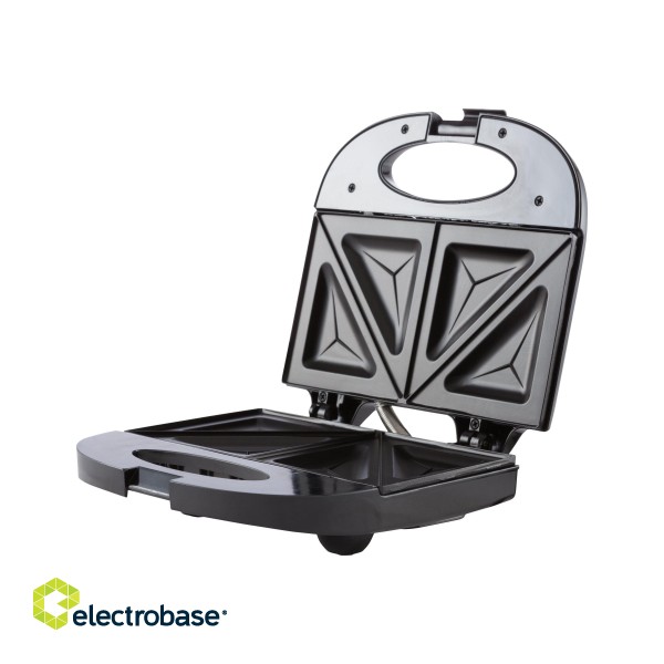 Adler | AD 3015 | Sandwich maker | 750  W | Number of plates 1 | Number of pastry 2 | Black фото 4