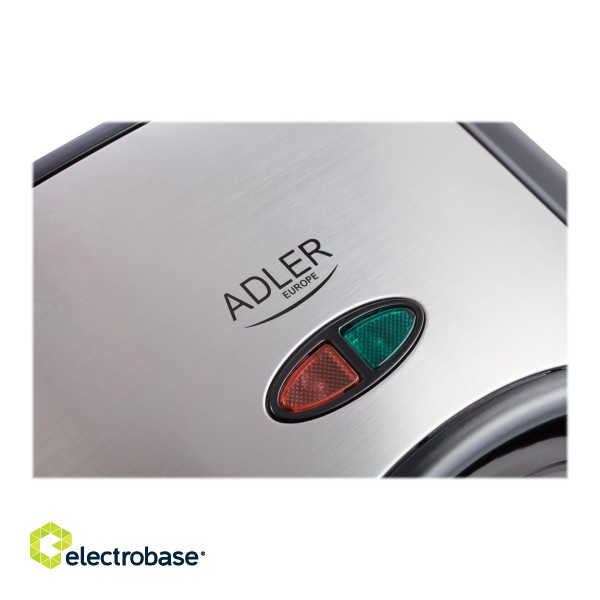 Adler | Sandwich maker | AD 3015 | 750  W | Number of plates 1 | Number of pastry 2 | Black фото 10