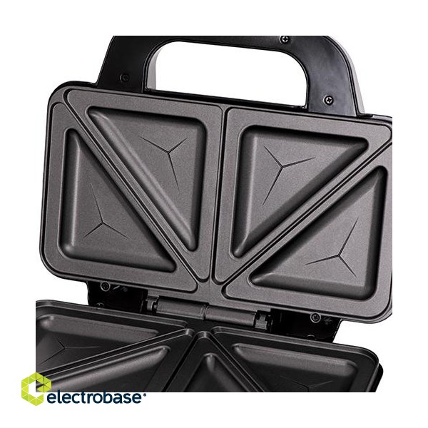 Adler | Sandwich maker | AD 3043 | 900 W | Number of plates 1 | Number of pastry 2 | Black фото 6