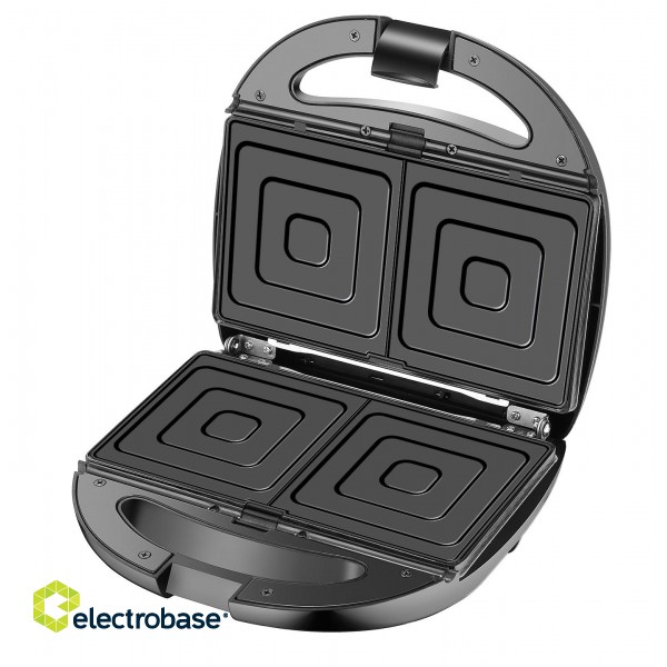Camry | Sandwich maker 6 in 1 | CR 3057 | 1200 W | Number of plates 6 | Black/Silver image 5