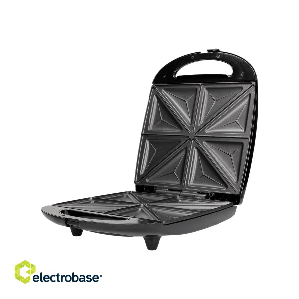 Camry | CR 3023 | Sandwich maker XL | 1500 W | Number of plates 1 | Number of pastry 4 | Black image 2