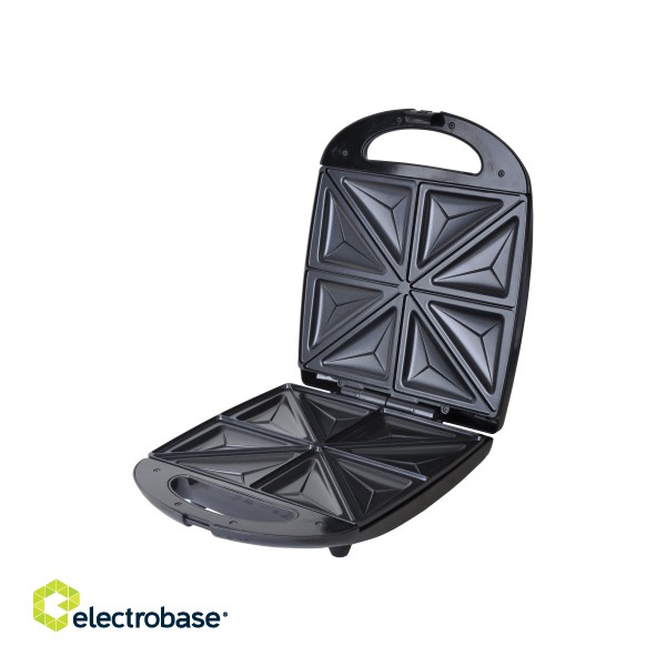 Camry | Sandwich maker XL | CR 3023 | 1500 W | Number of plates 1 | Number of pastry 4 | Black image 4