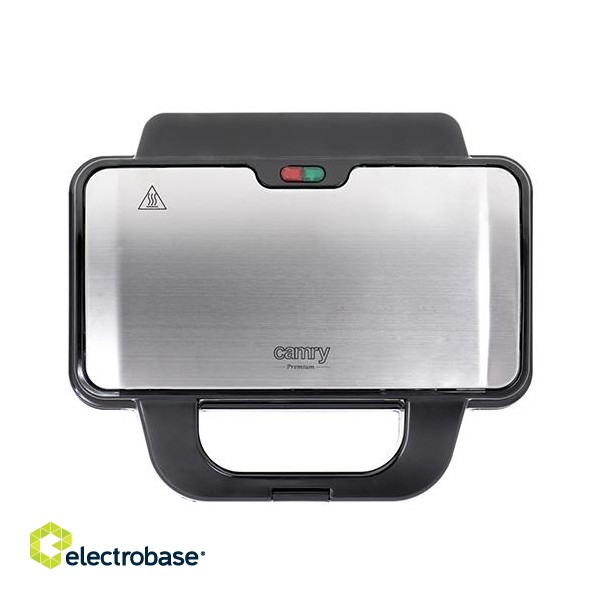 Camry | Sandwich Maker XL | CR 3054 | 900 W | Number of plates 1 | Number of pastry 2 | Black image 3