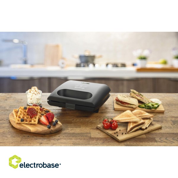 Gorenje | SM703GCB | Sandwich maker | 700 W | Number of plates 3 | Number of pastry 2 | Black фото 5