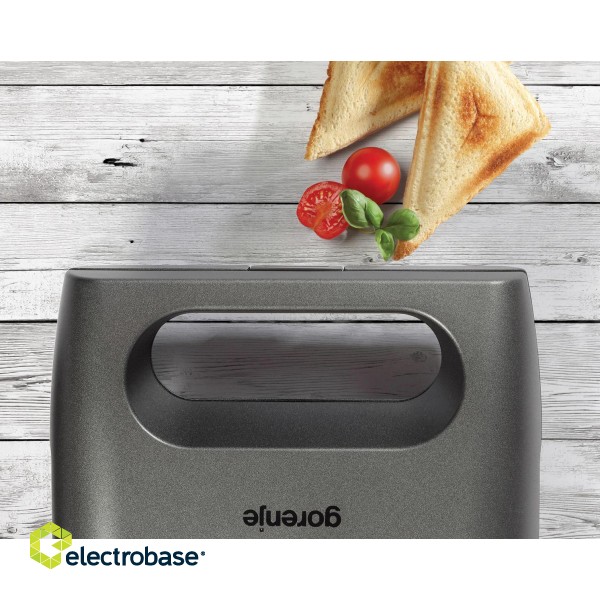 Gorenje | Sandwich maker | SM703GCG | 700 W | Number of plates 3 | Number of pastry 2 | Grey фото 5