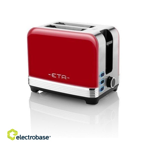 ETA | ETA916690030 | Storio Toaster | Power 930 W | Housing material Stainless steel | Red image 1