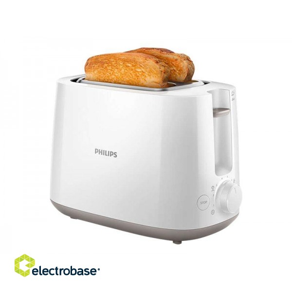 Philips | HD2581/00 Daily Collection | Toaster | Power  760-900 W | Number of slots 2 | Housing material Plastic | White image 6