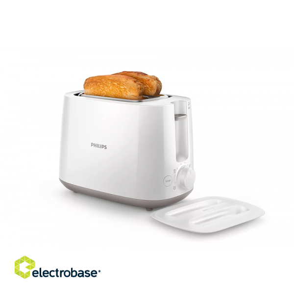 Philips | HD2582/00 | Toaster | Power 760 - 900 W | Number of slots 2 | Housing material Plastic | White image 1