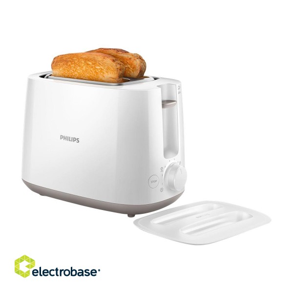 Philips | HD2582/00 | Toaster | Power 760 - 900 W | Number of slots 2 | Housing material Plastic | White image 2