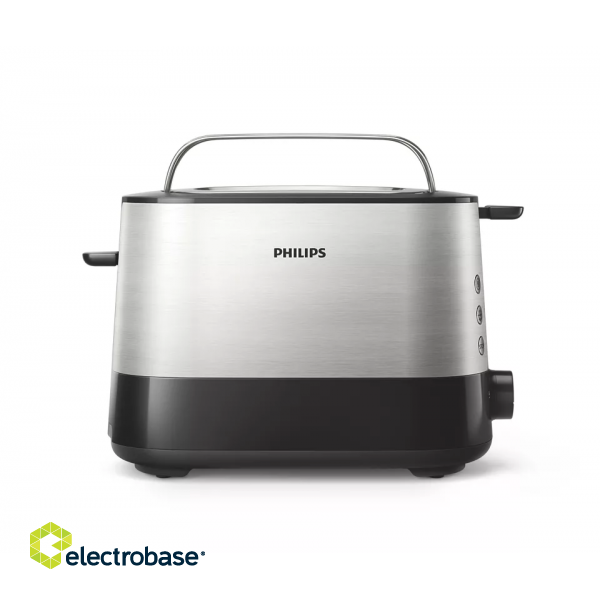 Philips | Toaster | HD2637/90 Viva Collection | Number of slots 2 | Housing material  Metal/Plastic | Black image 5