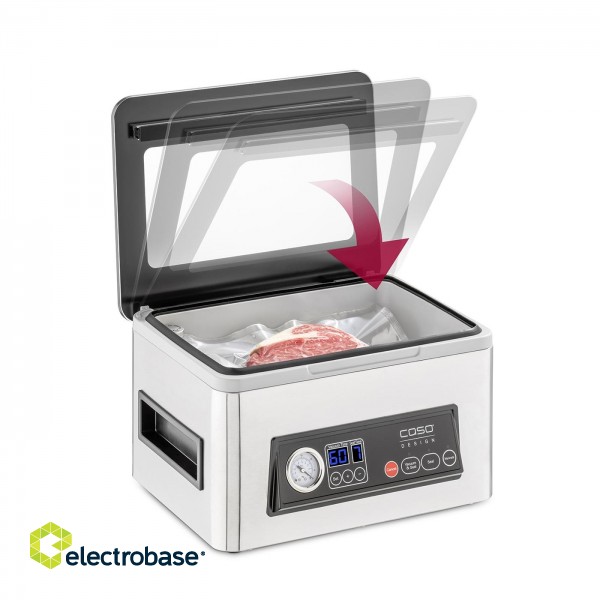 Caso | Chamber Vacuum Sealer | VacuChef 50 | Power 300 W | Stainless steel фото 5