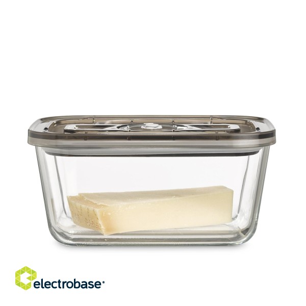 Caso | Glass Vacuum Container with Plastic Lid | VacuBoxx Eco L | Transparent image 1