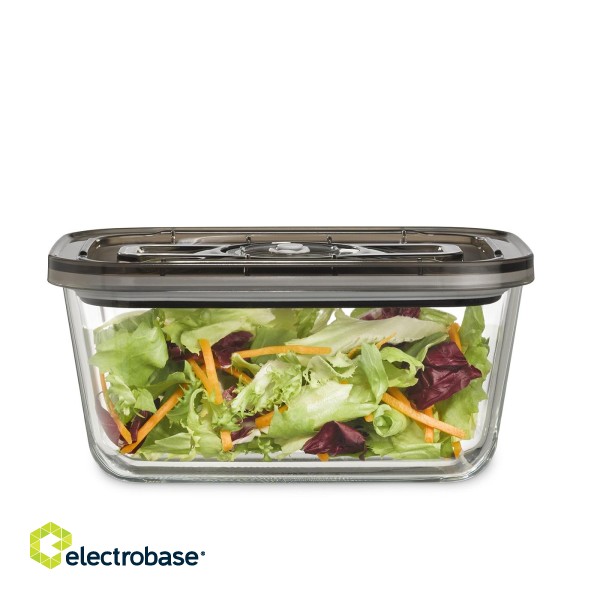 Caso | Glass Vacuum Container with Plastic Lid | VacuBoxx Eco L | Transparent image 2