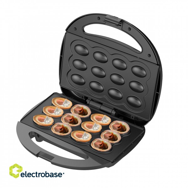 Adler Nut Cookie Maker | AD 3071 | 750 W | Number of pastry 12 | Nuts | Black фото 3