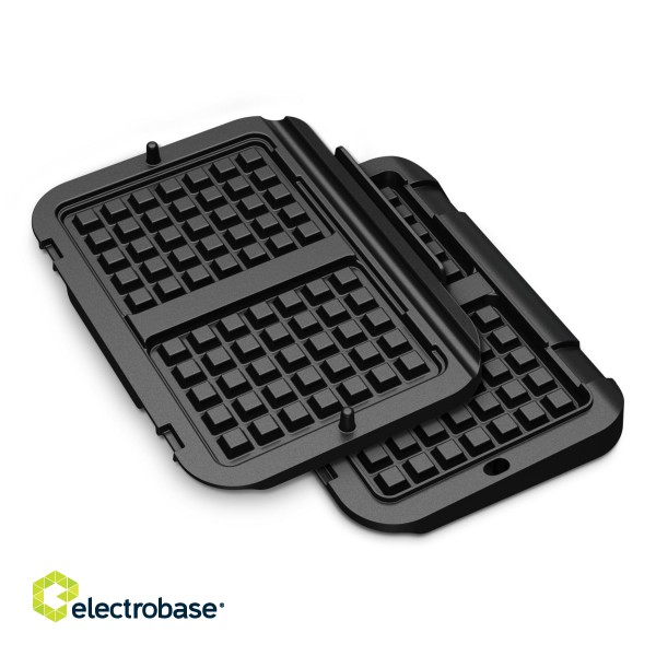 TEFAL OptiGrill Snack and baking accessory | XA730810 | Number of pastry 1 | Waffle | Black фото 1